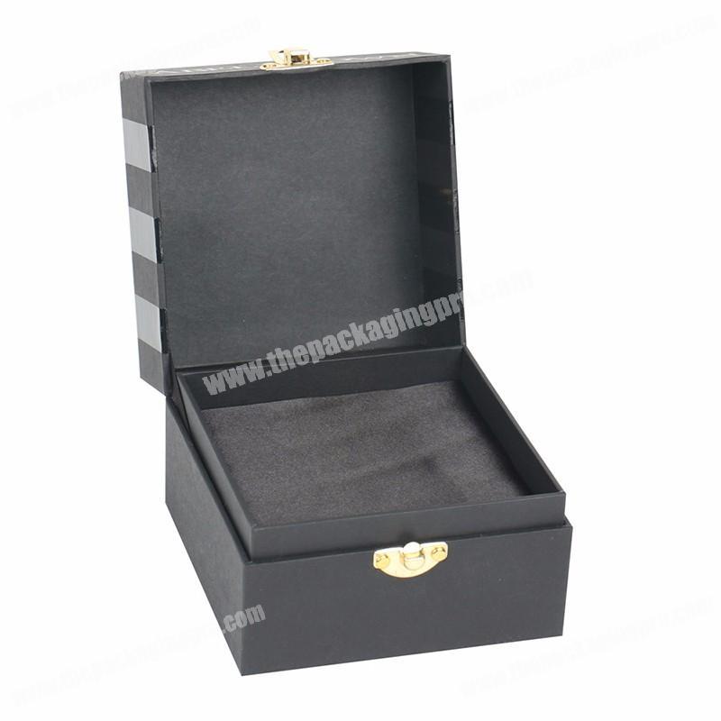 High end custom printing gold foil hardware on-off EVA inside packaging gift box