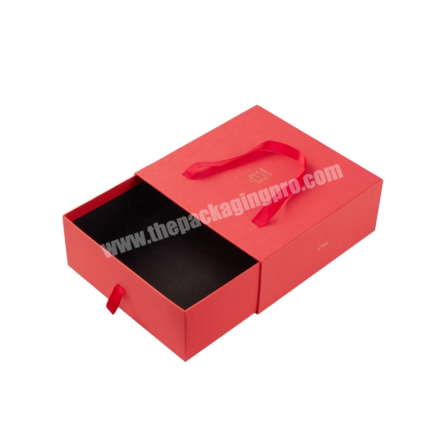 High-end customized red fashion for gift perfume display storage box