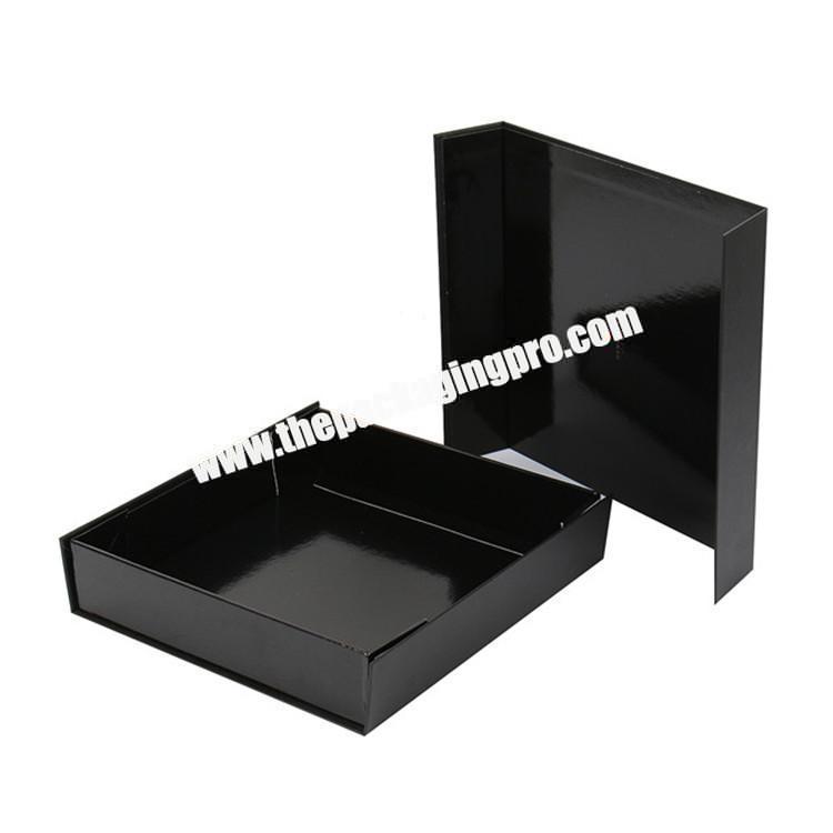 high end glossy black cardboard food packaging box sushi