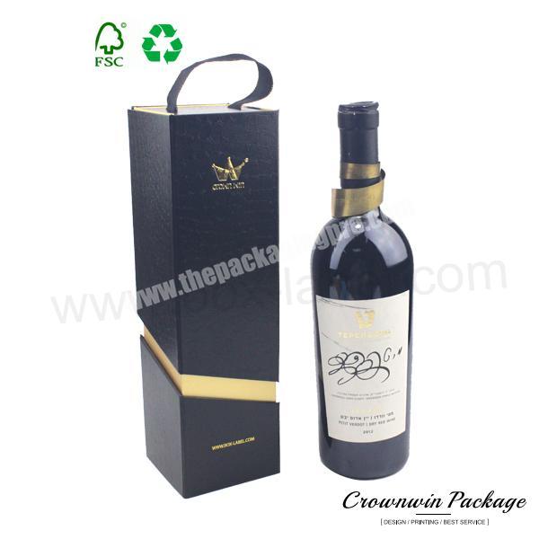 High-end Luxury Folding Wine Custom Cardboard Gift Paper Box Packaging