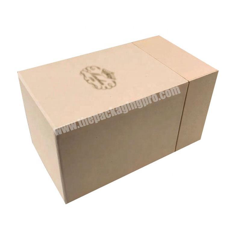 high-end luxury printed cardboard rectangle tall cookies box cake packaging with gold stamping edge