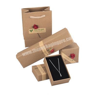 High-End Paper Jewelry Box Necklace Bracelet Earrings Bracelet Ring Universal Packaging Box Square Jewelry Packaging Box