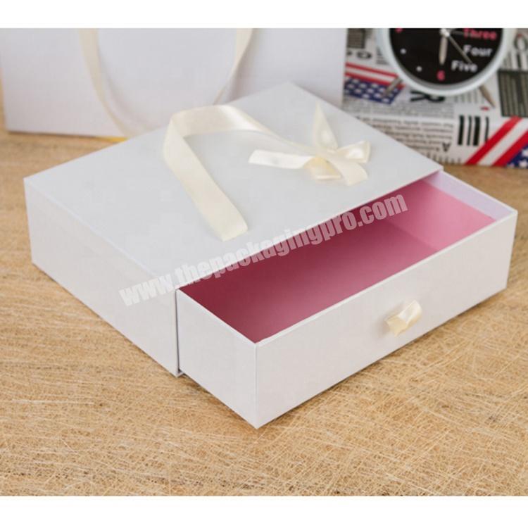 High-End Quality Sliding Drawer Box Cardboard Gift Box Belt Storage Box