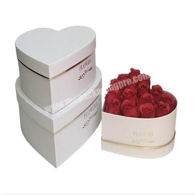 High end rose golden stamping wedding favour boxes with full color printing