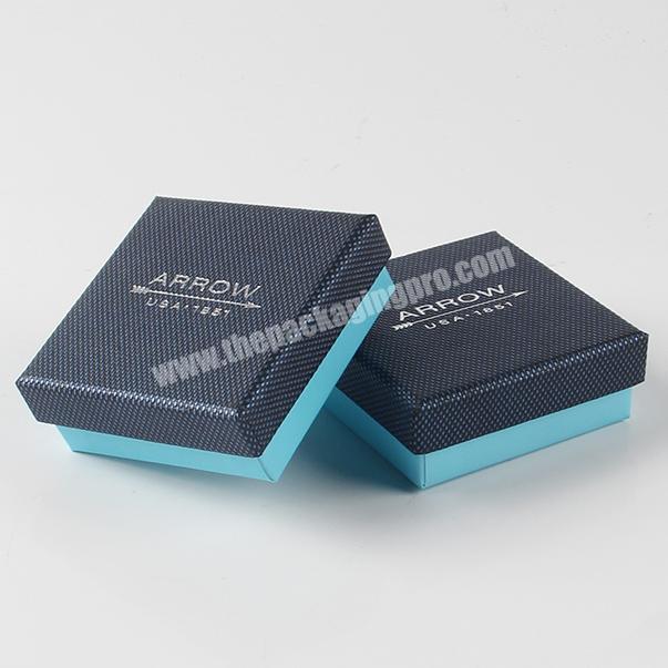 high end textured recycled paper box for jewelry packaging