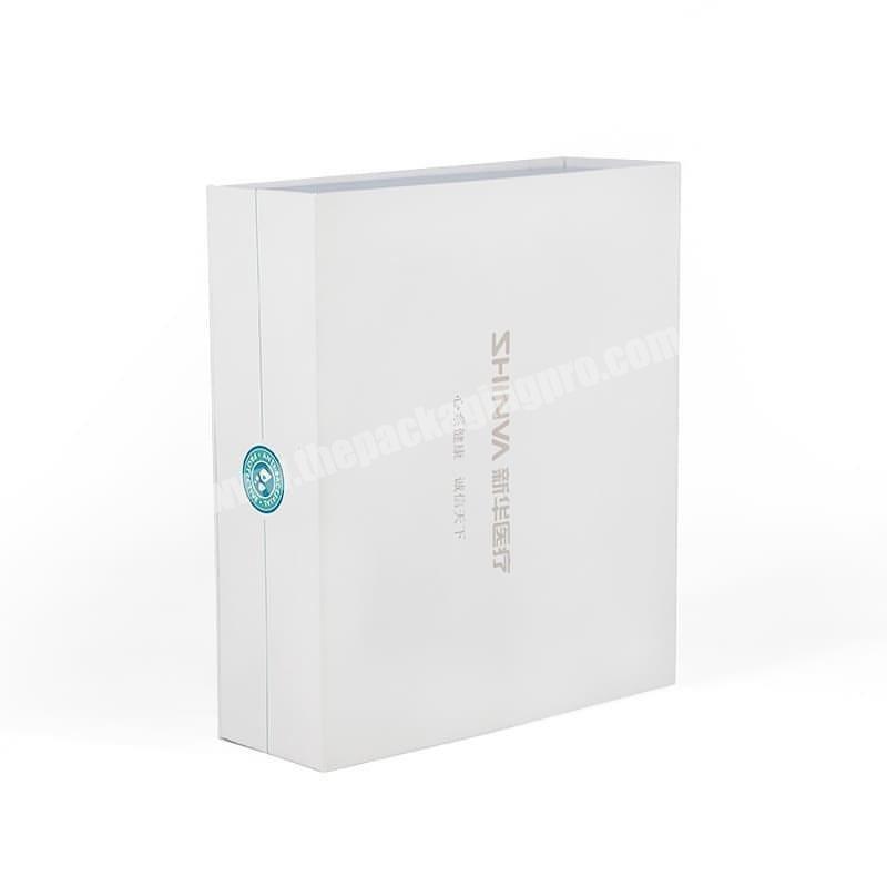 High-end white flip box  magnetic  cosmetic gift packaging  boxes