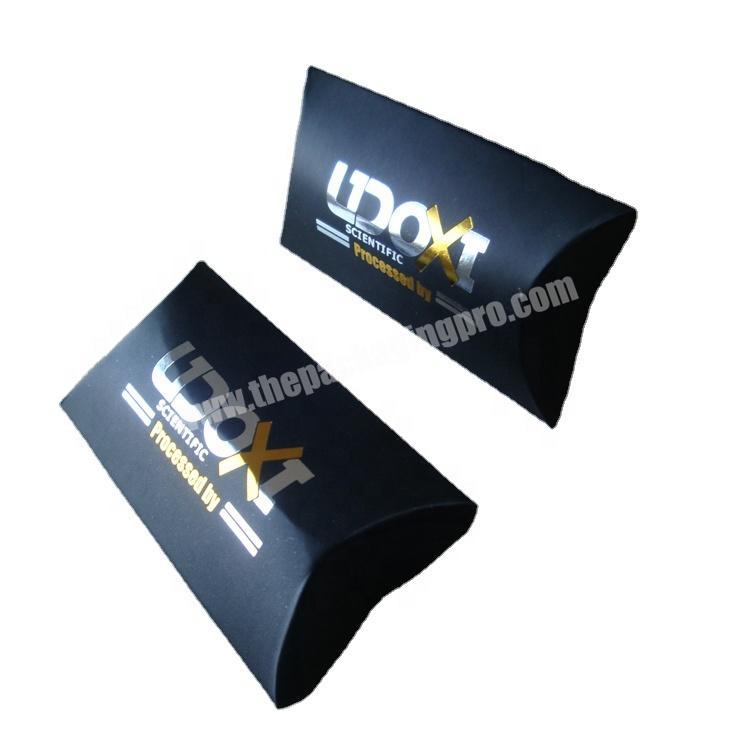 High-grade custom pillow boxes hot stamping logo Packaging Boxes