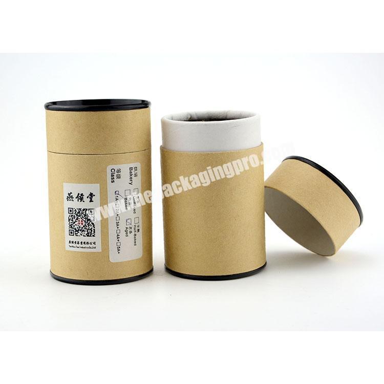 High-grade custom round paper box tea packaging canisters with lids