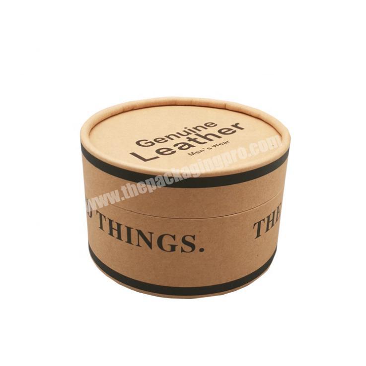 High-grade kraft paper cylinder box general printing belt round carton manufacturer belt box wholesale