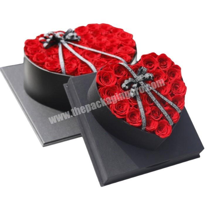 High Grade Round Gift Drawer Cardboard Boxes Birthday Customized Packaging Wedding Flower Box