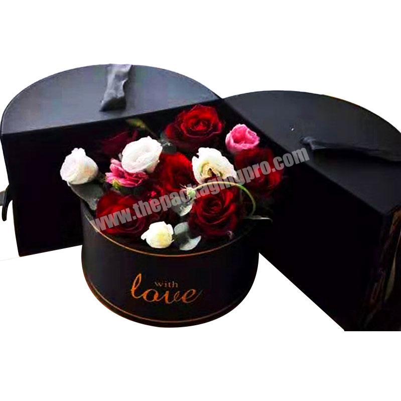 High-grade round rotating window box hug bucket eternal rose soap Christmas surprise box to send girlfriend
