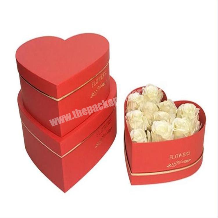 High luxury good quality heart shape wedding gift box with wholesale price
