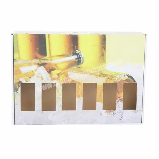 High Performance Kraft Corrugated Paper Mailer Box Package for Wine Beer with New Design