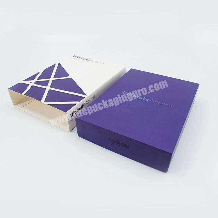 High quality 2 pieces black foam insert cardboard gift box packaging with lid