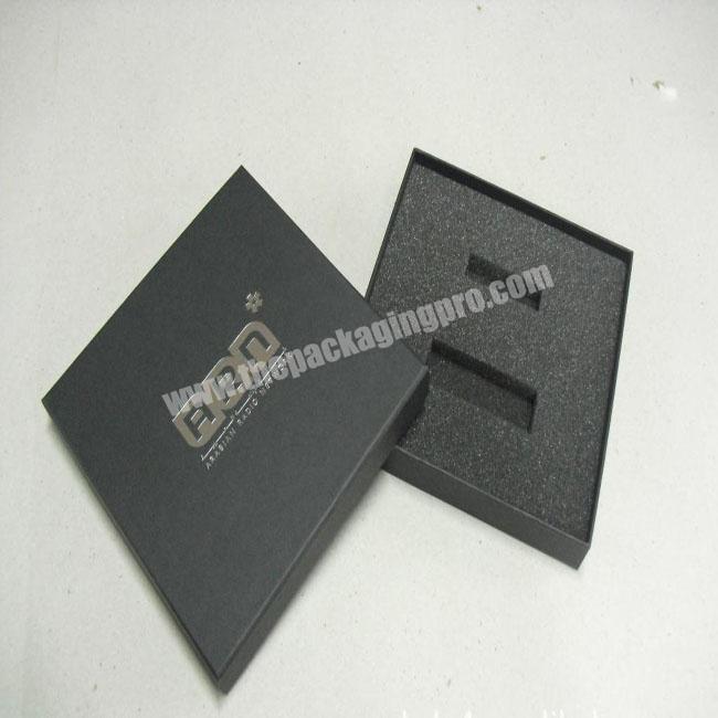 High Quality 4C Custom Printable Lift-off Lid Rigid Matt Paper Box with Foam Inserts