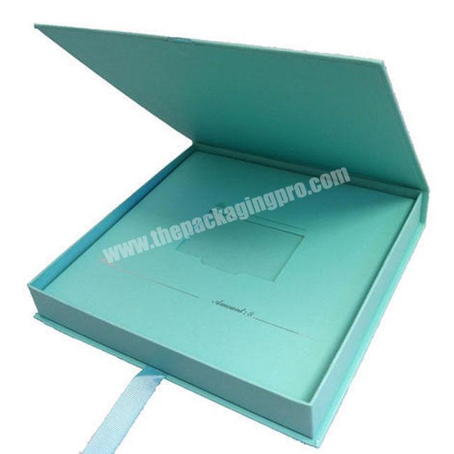 Supplier High Quality 4C Custom Printable luxury custom Book Style Rigid Box with Paper Material
