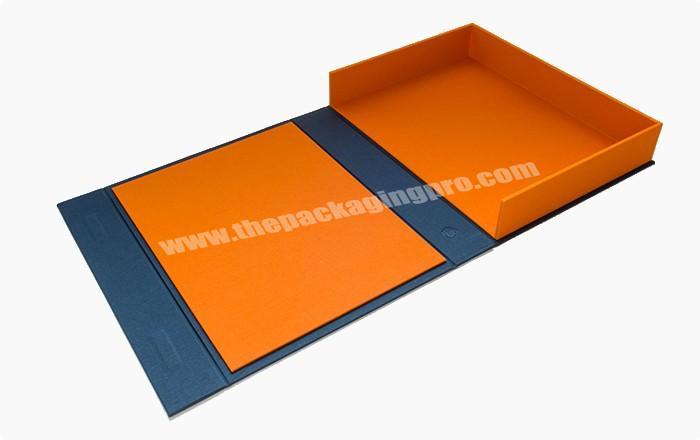 Wholesale High Quality 4C Custom Printable luxury custom Book Style Rigid Box with Paper Material
