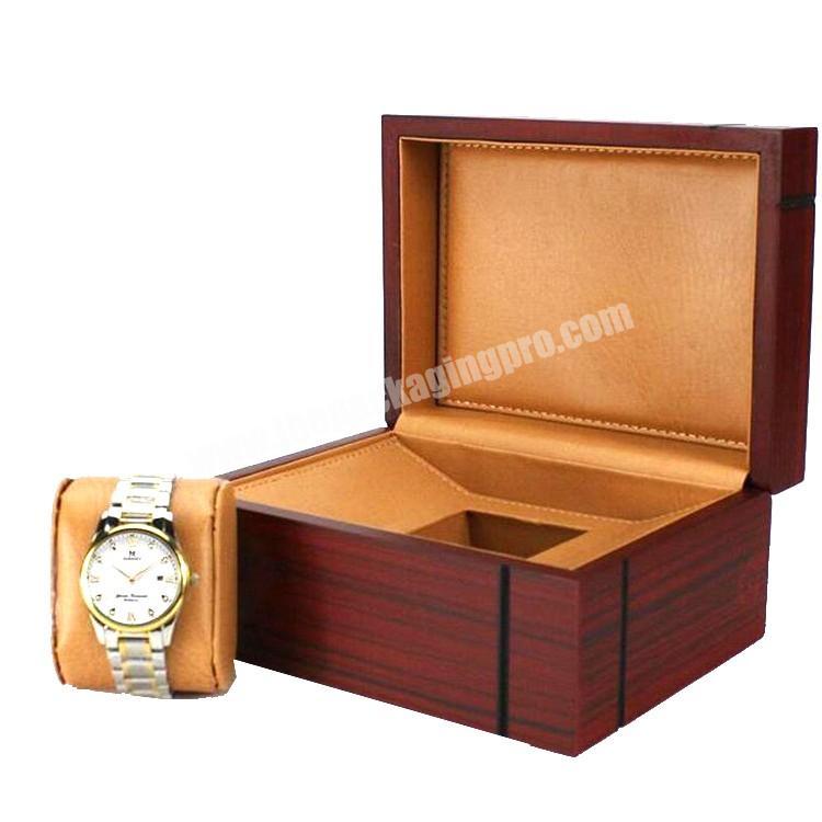 high quality and Custom branded cheap wooden watch packaging box