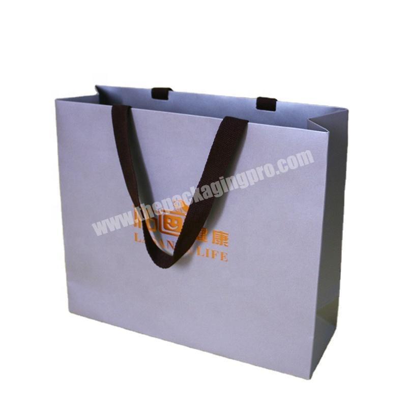 High Quality And Fancy Customized Black Printed Luxury Gift Paper Shopping Bag