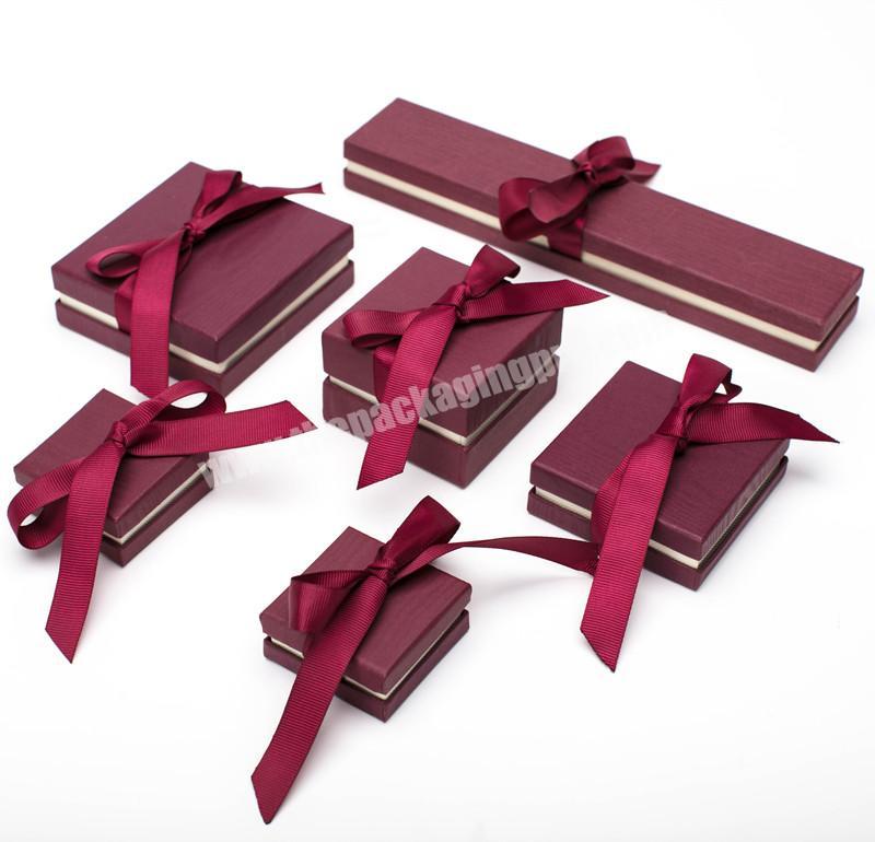 High Quality Auto Machine Made Fancy Paper Jewelry Box packaging