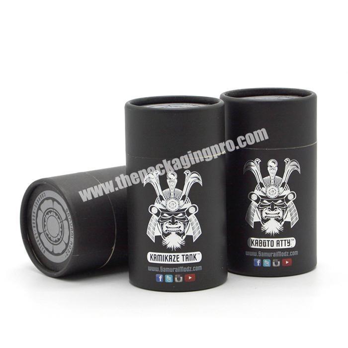 High quality biodegradable round paper tube black round cardboard tube packaging