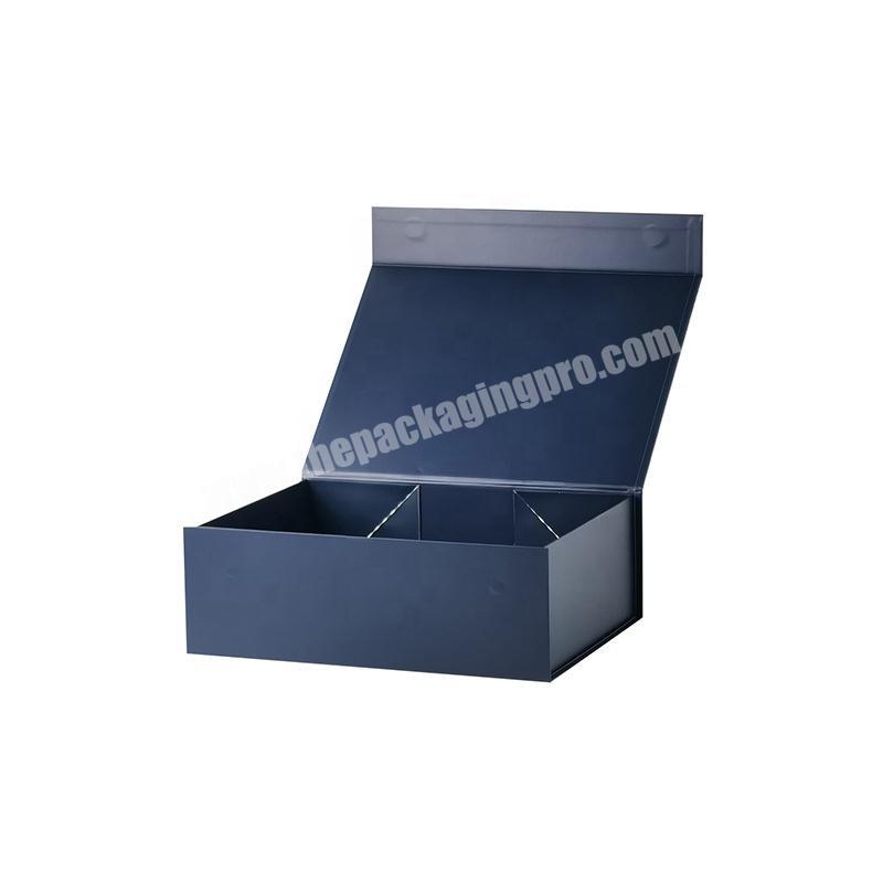 High Quality Black Christmas Folding Gift Boxes Packaging