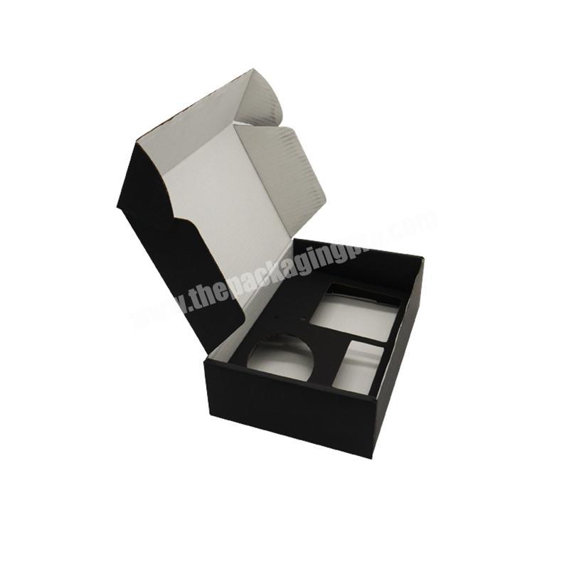 High quality black mailer box with foam insert
