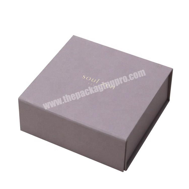 high-quality cardboard black folding gift paper box