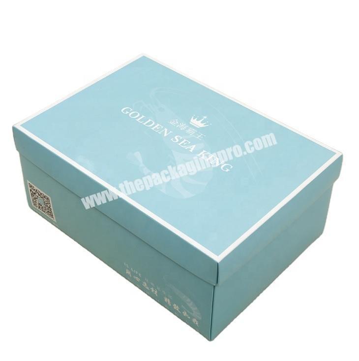 High quality cardboard custom packaging shoe box Customized Printed Foldable Shoe Paper Box