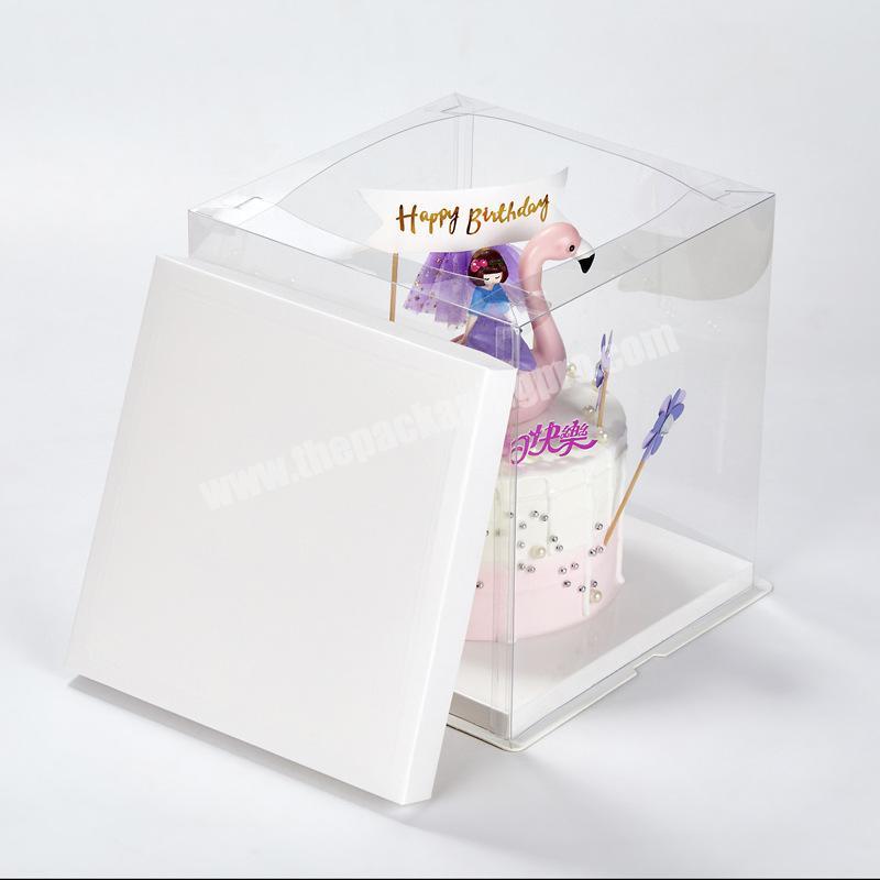 High quality cheap cake gift box cake packing box cake boxes plastic clear with factory prices