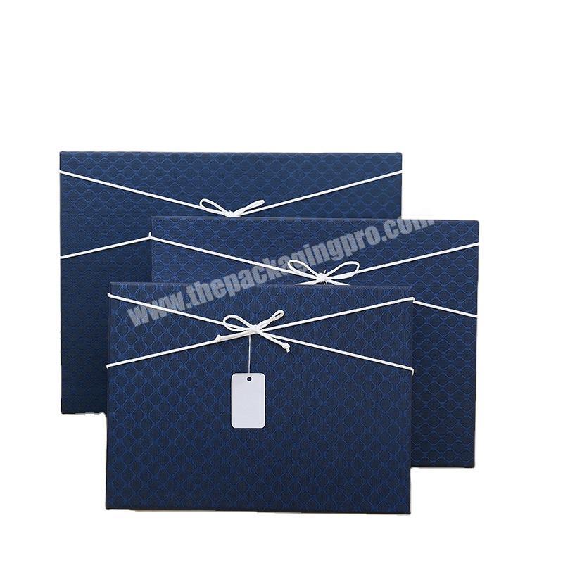 High quality cheap price paper packaging box for clothing gift packaging with lid