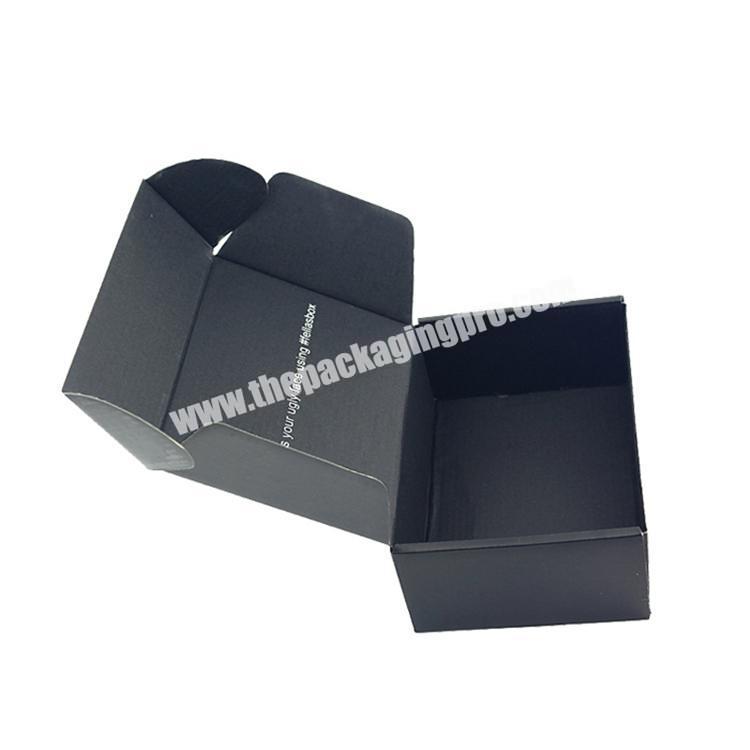 High quality corrugated custom black mailer box