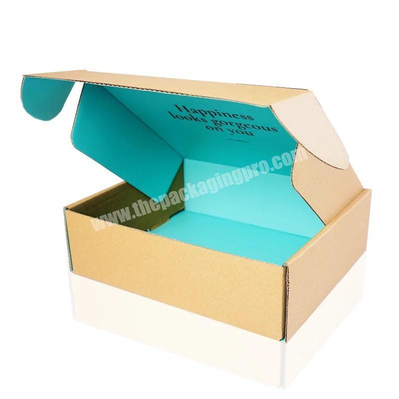 High Quality Corrugated Paper Printed Kraft Paper Box Shopping E-commerce  Shipping Clothing Packaging Mailer Boxes