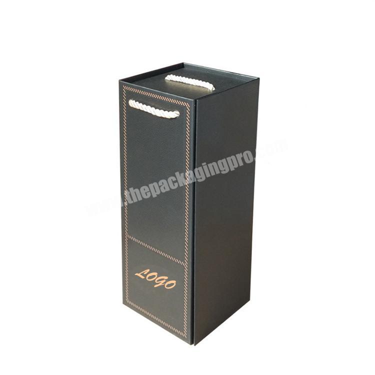 High quality custom bottle gift paper box designs with magnetic