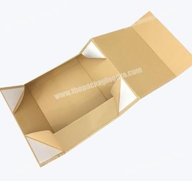 High Quality Custom Cardboard Gift Box  Ribbon Closure Magnet Garment Cosmetics Packaging Folding Box