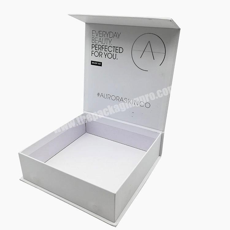 High quality custom cardboard packaging magnetic closure flip top box