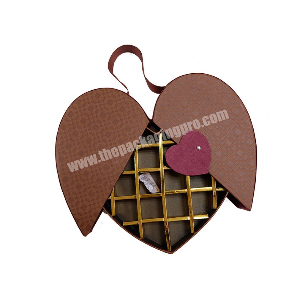 High Quality Custom Heart Shape Chocolate Different Types Gift Packaging Box