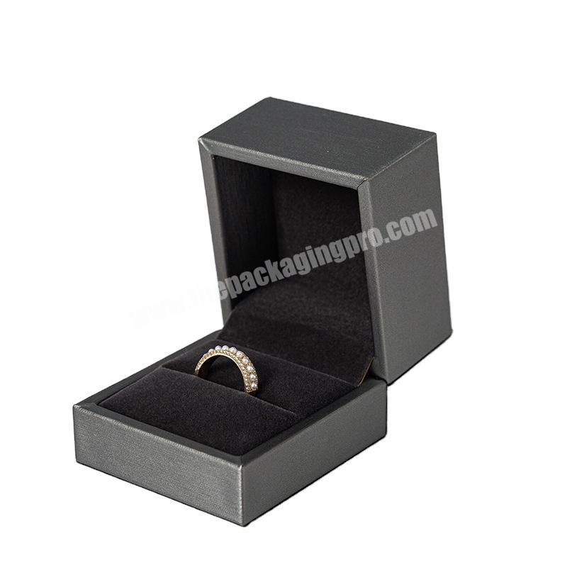 High quality custom logo luxury ring box for packaging jewelry rings