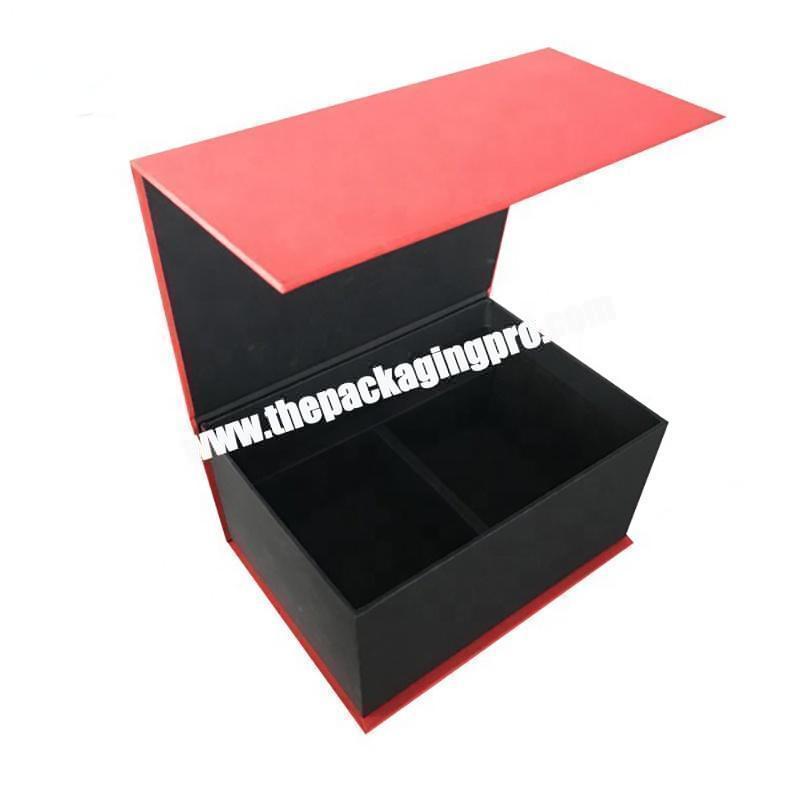 High Quality Custom Logo Paper Packaging Gift Box With Magnets Cardboard Hard Paper Black Matte Box Packaging Gift magnetic Box