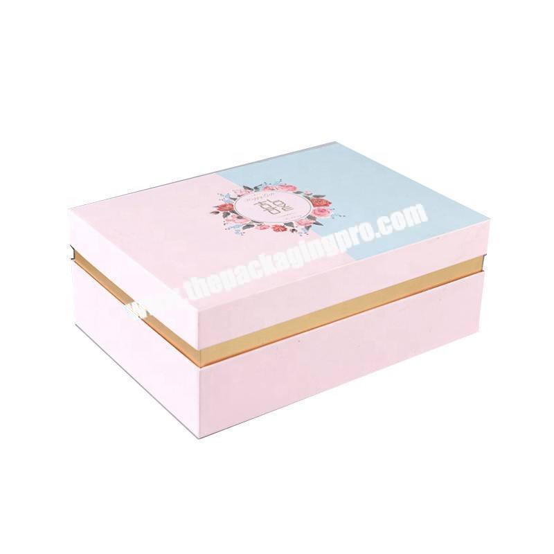 High Quality Custom Logo Paper Packaging Gift Box With MagnetsCardboard Hard Paper pink Matte Box Packaging Gift magnetic Box