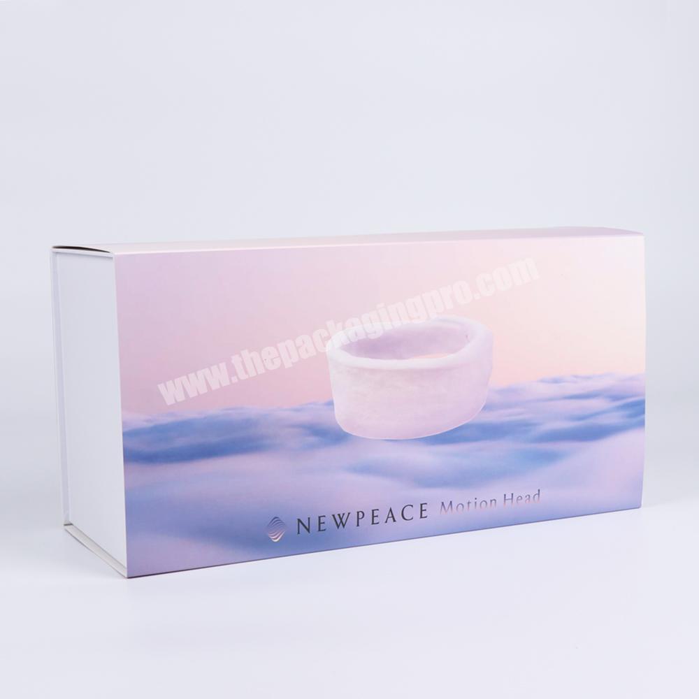 High quality custom Logo Printed  Cardboard  Packaging Magnetic Closure Flat Foldable Paper Gift Boxes