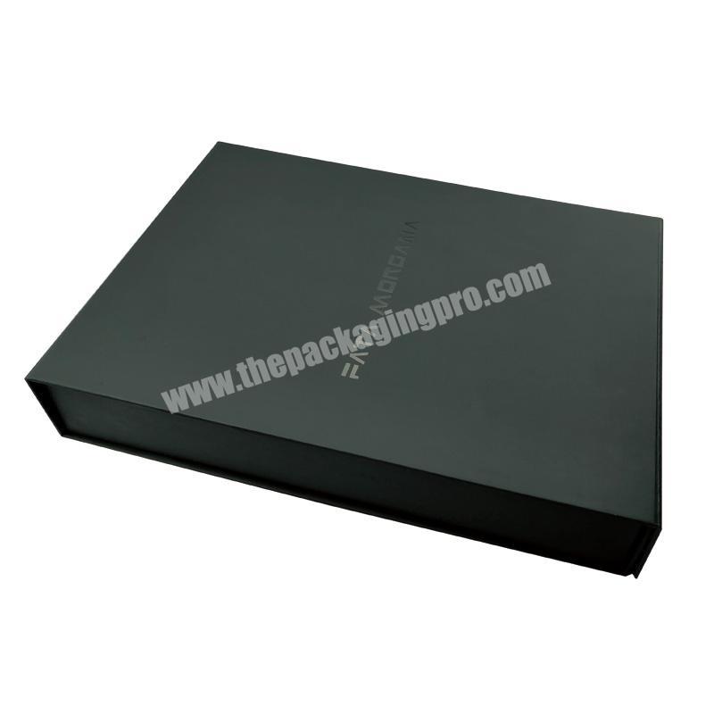 High Quality Custom Luxury Black Paper Cardboard Magnet Box Packaging
