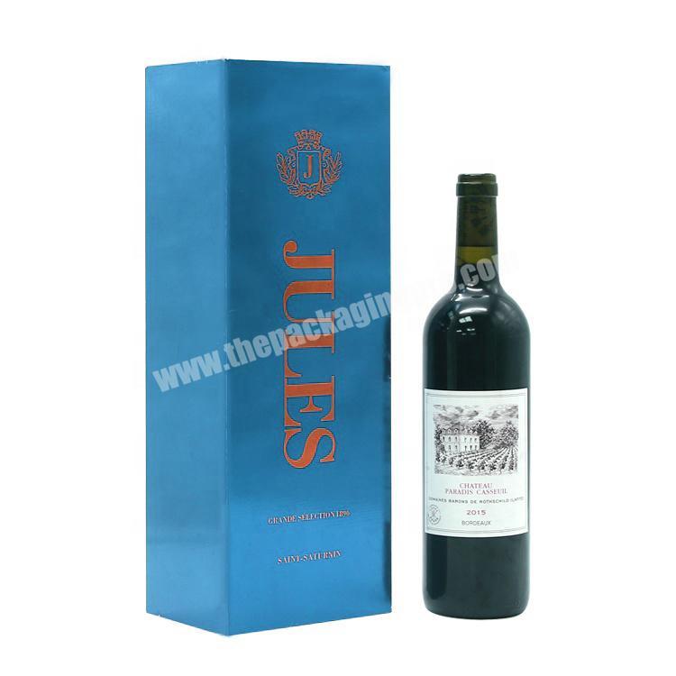 High quality custom luxury wine bottle box cardboard