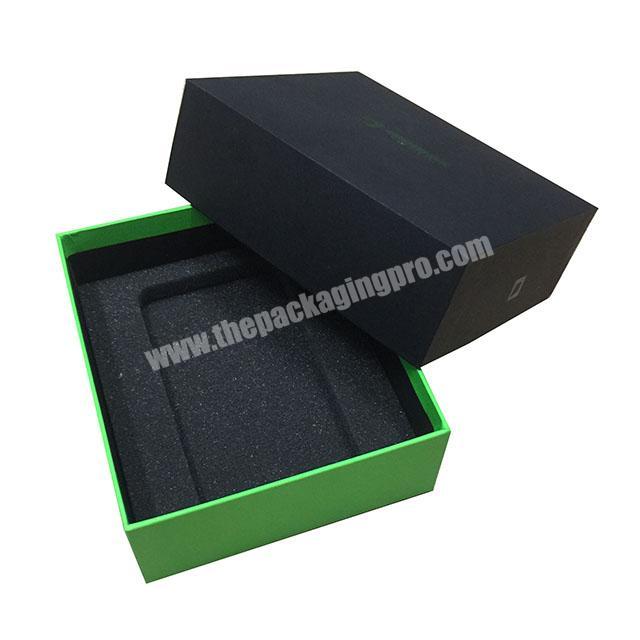 High quality custom matte black cardboard box gift packaging paper from China