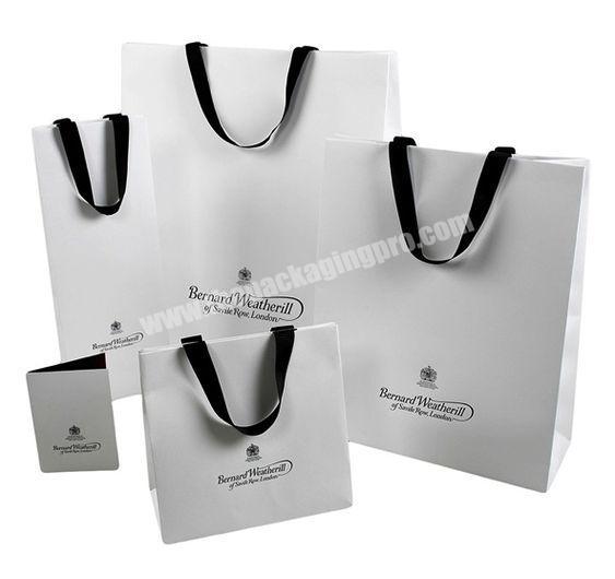 High Quality Custom Paper Printed Garment Shopping Bag Custom Luxury Jewelry Paper Box Customized Logo Paper Bag