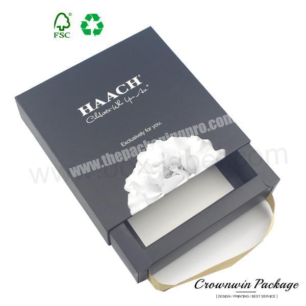 High Quality Custom Print Die Cut Paper Box With Handle CrownWin Packaging