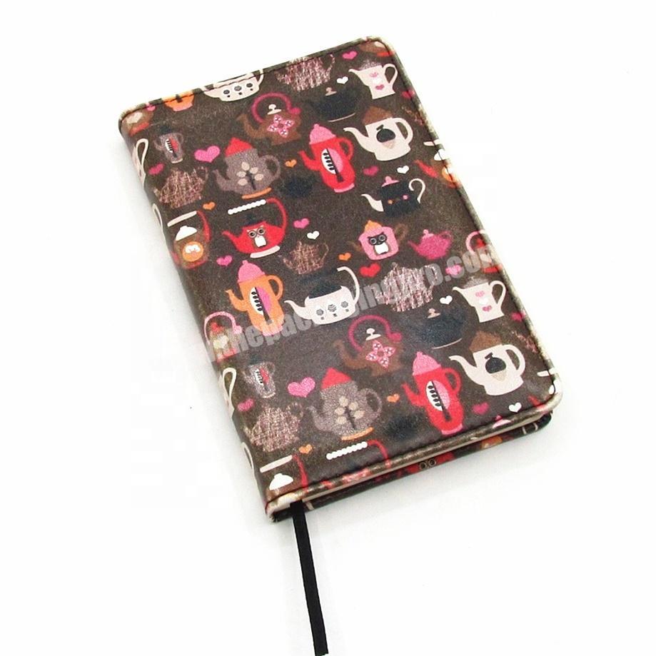 High Quality  Custom Printed Diary Artistic PU Leather Notebook Smart Journal