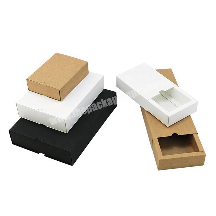 High quality custom printed kraft food candy drawer gift paper packaging box