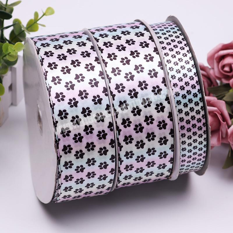 High quality  custom ribbon  2inch color digital printed ribbon gift packing accessories ribbon