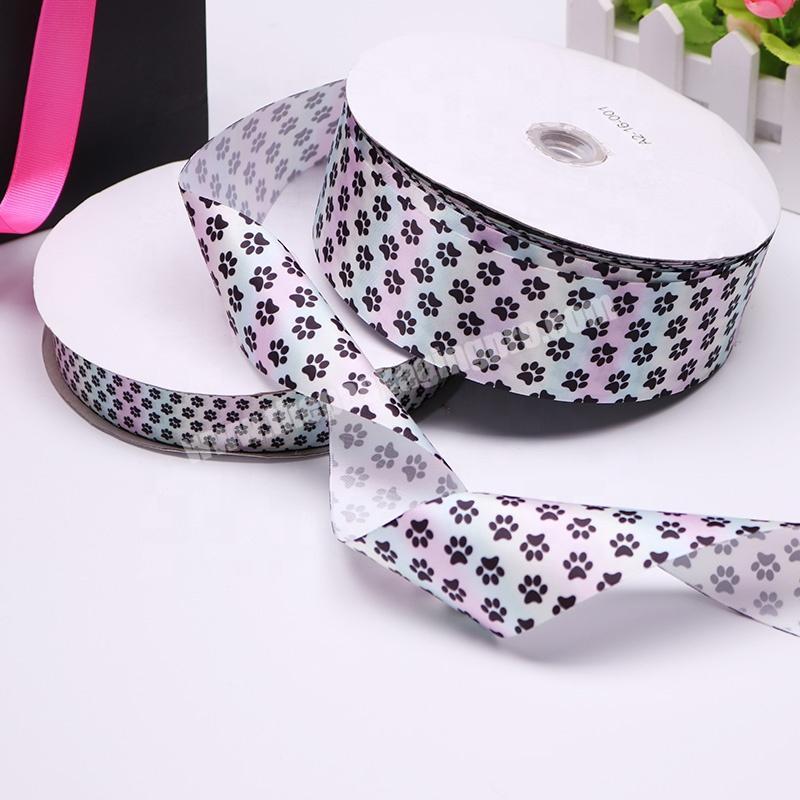 High quality  custom ribbon  2inch color digital printed ribbon gift packing accessories ribbon